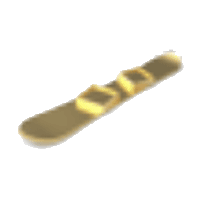 Gold Snowboard Roblox item